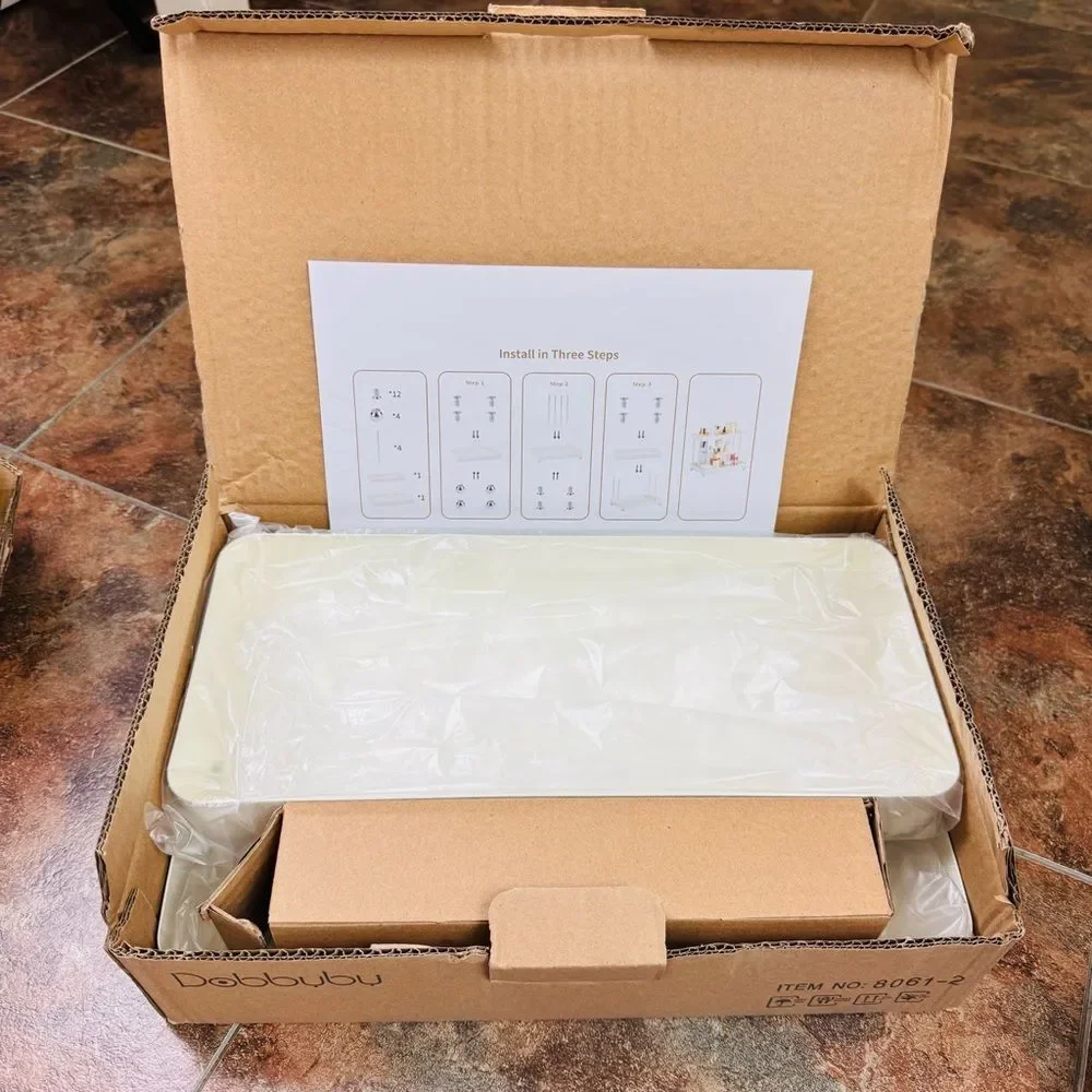 2 Tier White Countertop Organizer New In Box